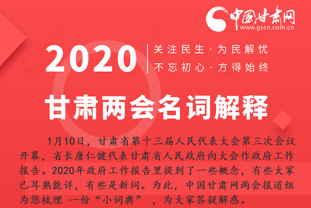2020甘肅兩會|漲知識！政府工作報告23個新名詞，最全解釋來了