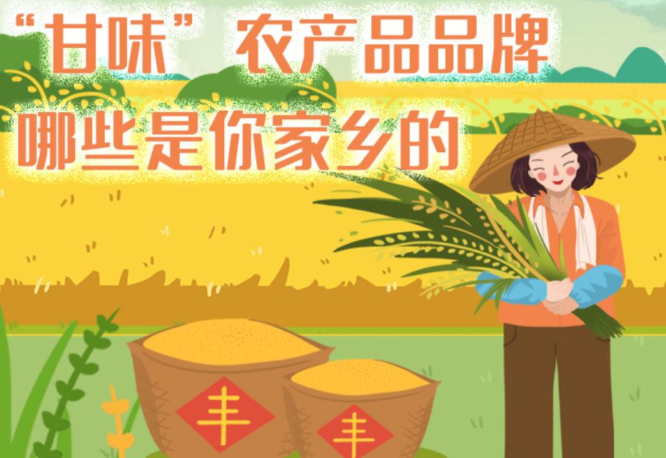 一圖帶你了解“甘味”農(nóng)產(chǎn)品品牌 ，哪些是你家鄉(xiāng)的？
