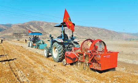 定西市隴西縣17個(gè)鄉(xiāng)鎮(zhèn)的農(nóng)機(jī)合作社、農(nóng)機(jī)手參加了農(nóng)機(jī)技能比賽和培訓(xùn)