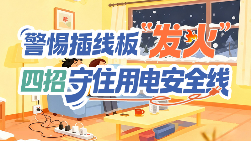 長(zhǎng)圖|警惕插線板“發(fā)火”！四招守住用電安全線